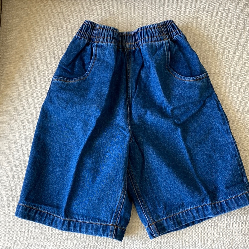 Boy’s size Small Denim elastic waist shorts